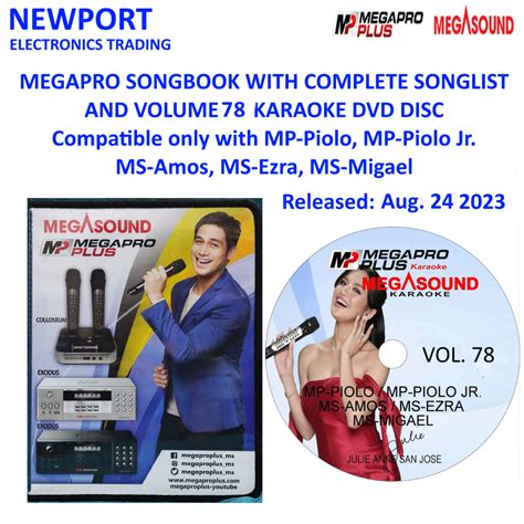 mega sound songbook list|Volume 78 Megapro Megasound CD and Megapro Megasound .